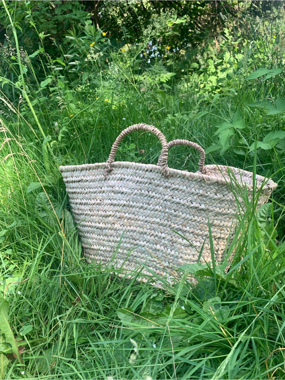New picnic basket bag handmade beach basket